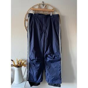 Womens Blue White Waterproof Obermeyer Snowboard Ski Pants ATC AC Insulated Sz18